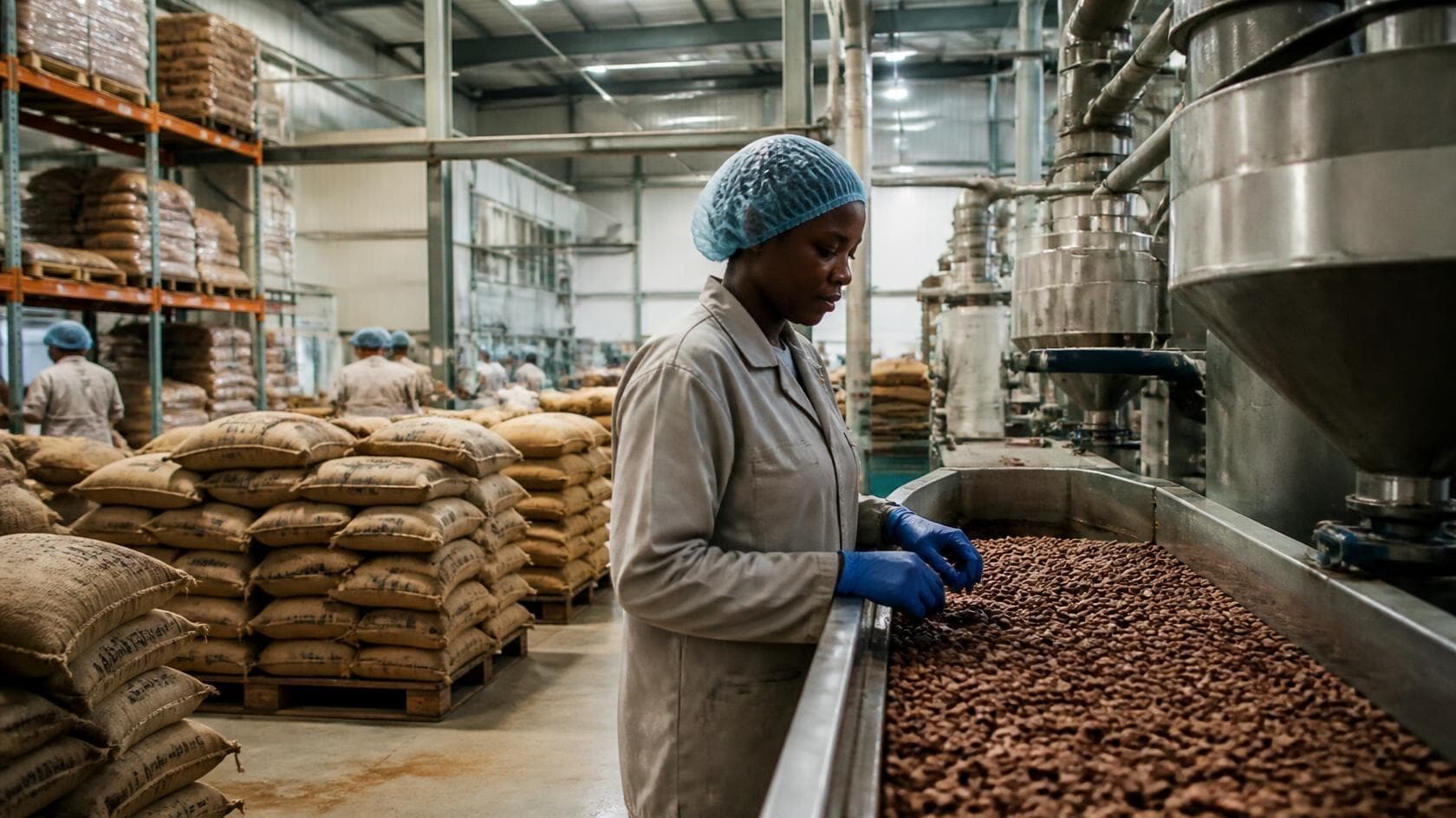 Industrial commodity processing and manufacturing facility